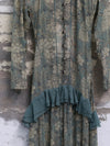 Mutedance 25 Autumn/Winter Printed Long Sleeve Dress MD-MD25FW27-green (MD25FW26)